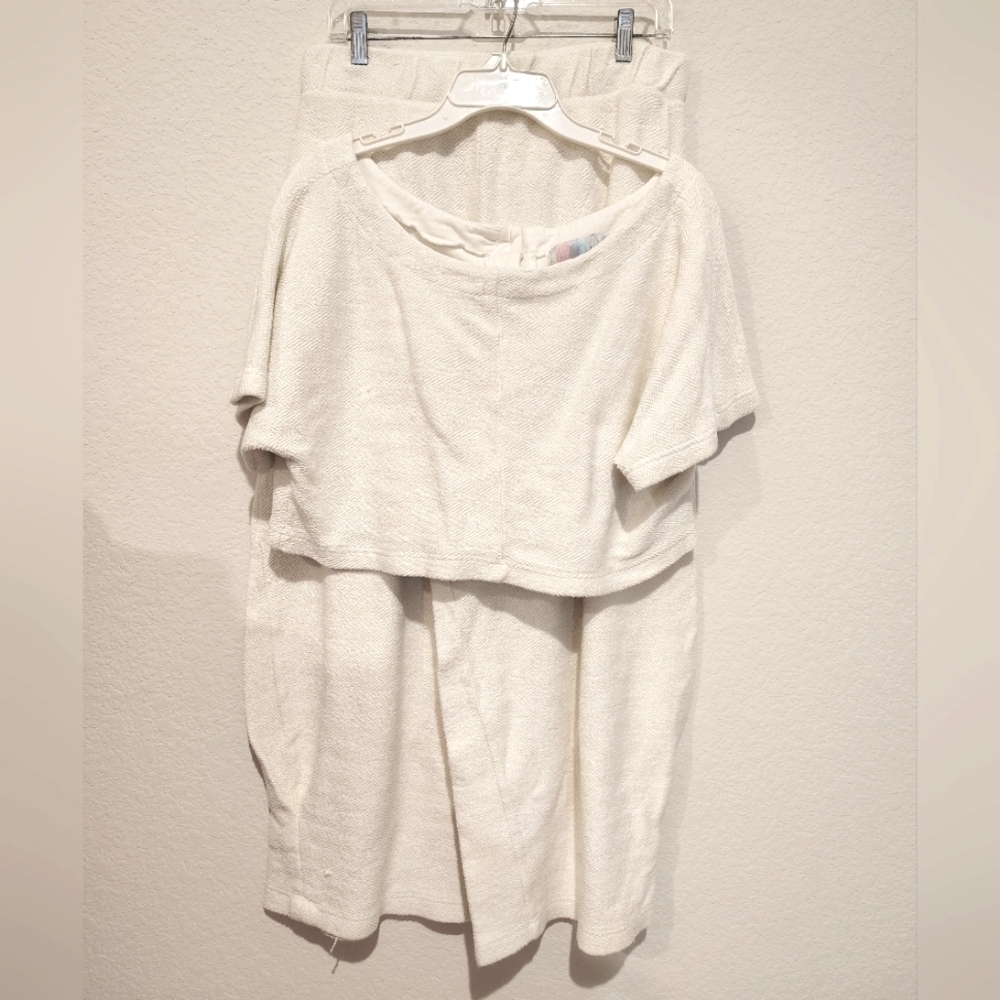 Free People Beach 100% Cotton Cream Two-Piece Outfit